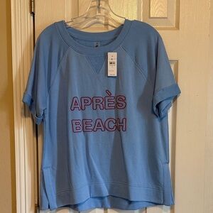 Lou & Grey Blue Après Beach Women's Tee